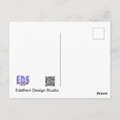 Blue Morpho Butterfly DIY Postkarte (Rückseite)