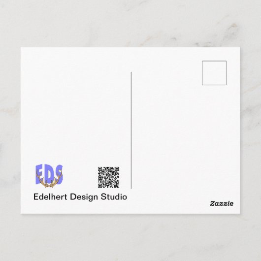 Blue Morpho Butterfly DIY Postkarte (Rückseite)