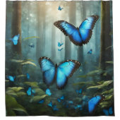 Blue Morpho Butterfly Duschvorhang (Vorderseite)