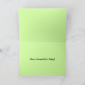 Blue Morpho Butterfly Happy Birthday Karte (Innenseite)