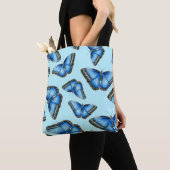 Blue Morpho Butterfly Illustration Tasche (Von Nahem)