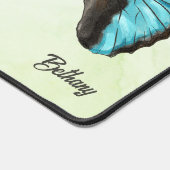 Blue Morpho Butterfly Insekt Art Übernachtung Schreibtischunterlage (Ecke)