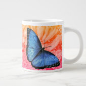 Blue Morpho Butterfly Jumbo-Tasse (Rechts)
