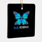 Blue Morpho Butterfly Keramikornament (Rechts)