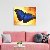 Blue Morpho Butterfly Leinwanddruck (Insitu (Wohnzimmer))
