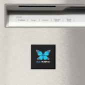 Blue Morpho Butterfly Magnet (In Situ (Geschirrspüler))