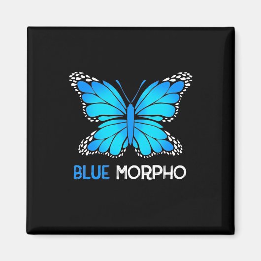 Blue Morpho Butterfly Magnet (Vorne)