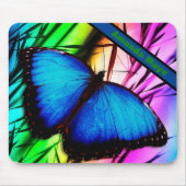 Blue Morpho Butterfly Mousepad (Vorne)