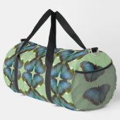 Blue Morpho Butterfly Muster Duffle Bag (Rechte Ecke)