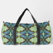 Blue Morpho Butterfly Muster Duffle Bag (Rückseite)