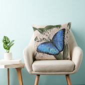Blue Morpho Butterfly Natur Kissen (Stuhl )