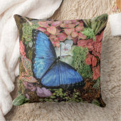 Blue Morpho Butterfly Natur Kissen (Decke)
