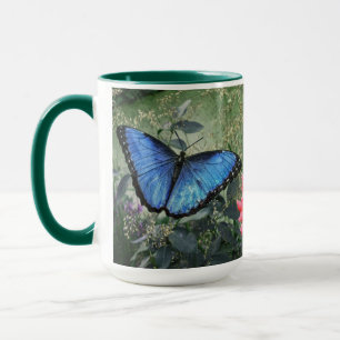 Blue Morpho Butterfly Natur Tasse