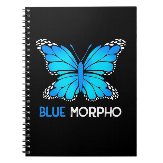 Blue Morpho Butterfly Notizblock (Vorderseite)