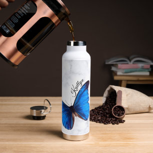 Blue Morpho Butterfly Personalisiert Trinkflasche