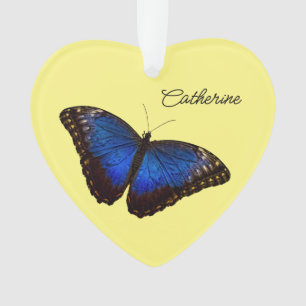 Blue Morpho Butterfly personalisierter Urlaub Ornament