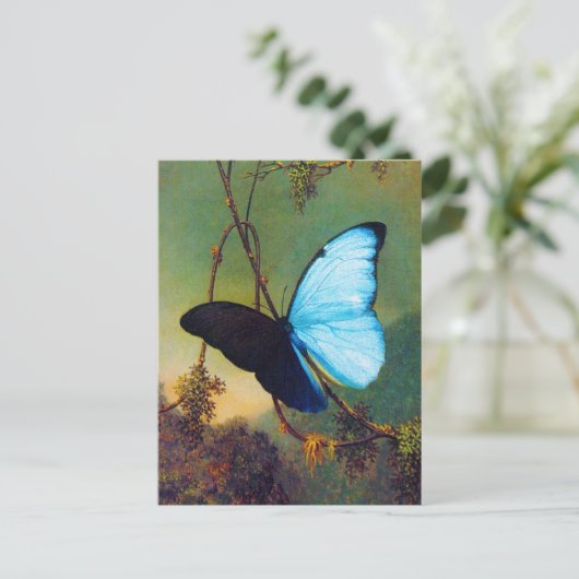 Blue Morpho Butterfly Postcard Postkarte (Stehend Vorderseite)