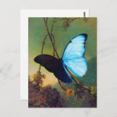 Blue Morpho Butterfly Postcard Postkarte (Vorne/Hinten)
