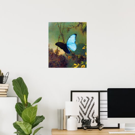 Blue Morpho Butterfly Poster (Heimbüro)