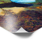 Blue Morpho Butterfly Print Fotodruck (Ecke)