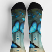 Blue Morpho Butterfly Socken (Oben)