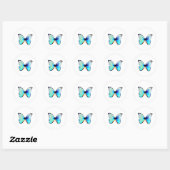 Blue Morpho Butterfly Stickers (Blatt)