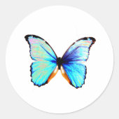 Blue Morpho Butterfly Stickers (Vorderseite)