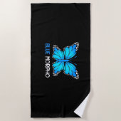 Blue Morpho Butterfly Strandtuch (Vorderseite)