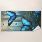 Blue Morpho Butterfly Strandtuch (Vorderseite)