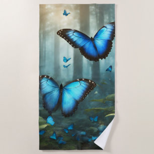 Blue Morpho Butterfly Strandtuch