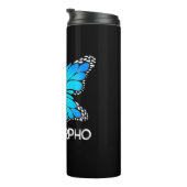 Blue Morpho Butterfly Thermosbecher (Nach rechts gedreht)