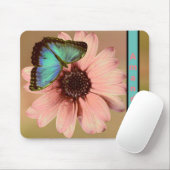 Blue Morpho Butterfly und Daisy Mousepad (Mit Mouse)