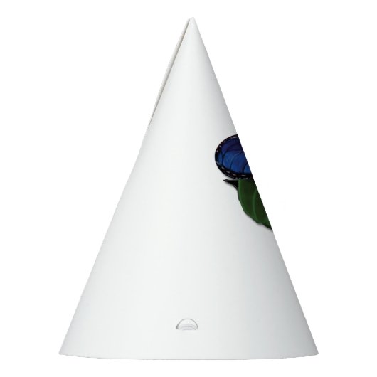 Blue Morpho Heart Butterfly Partyhütchen (Links)