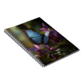 Blue Morpho Iris Notebook Notizblock (Rechte Seite)