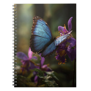 Blue Morpho Iris Notebook Notizblock