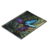 Blue Morpho Orchid Jungle Notebook Notizblock (Linke Seite)