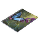 Blue Morpho Orchid-Notebook Notizblock (Linke Seite)