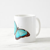 Blue Morpho Rainforest Butterfly Kaffeetasse (VorderseiteRechts)