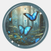 Blue Morpho Sticker (Vorderseite)