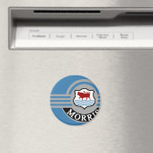 Blue Morris Minor Kühlschrank Magnet (In Situ (Geschirrspüler))