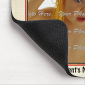 Blue Mortar und Diploma Abschluss Mousepad (Ecke)