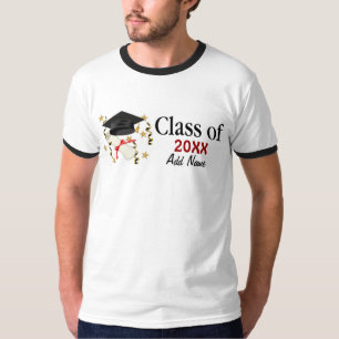 Blue Mortar und Diploma Abschluss T-Shirt