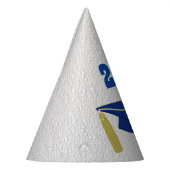 Blue Mortarboard Graduation Party Hat Partyhütchen (Links)