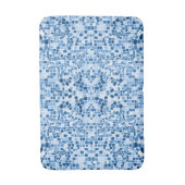 Blue Mosaic Bath Mat Badematte (Vorderseite Vertikal)
