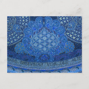 Blue Mosaic Detail, Germany Postkarte