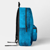 Blue Mosaic Geometric Pattern Bedruckter Rucksack (Links)