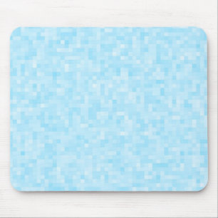 Blue Mosaic Pixel Mousepad
