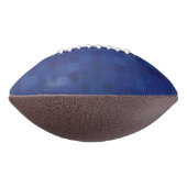 Blue mosaic pixel pattern football (Gedreht 90)