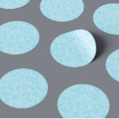 Blue Mosaic Pixel Runder Aufkleber