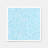 Blue Mosaic Pixel Serviette (Vorderseite)